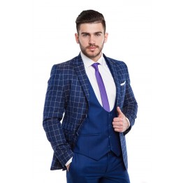 Costum Slim Fit AMADEO, Albastru Marin